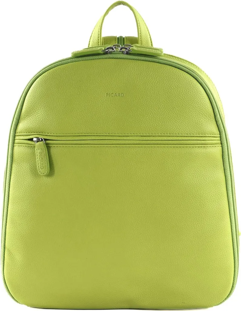 Sac à dos en cuir jaune fluo idéal pour le vélo urbain et les sorties