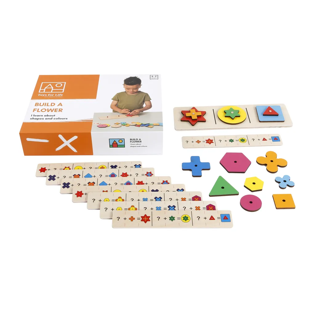 Jeu de construction fleur pour enfant : kit pédagogique de botanique