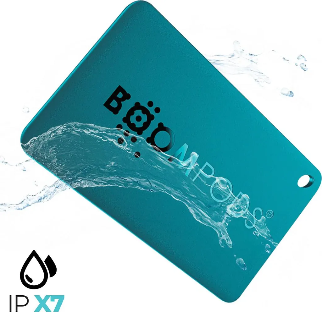 Boompods Boomcard AirTag Tracker Wallet: Apple Find My Smart Card Blu - 3