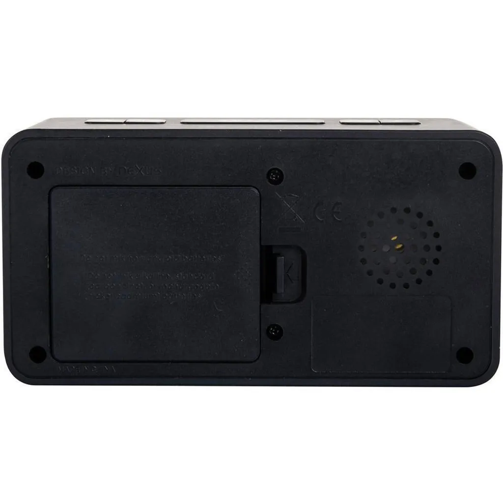 Technoline WT 496 Réveil Radio-piloté Noir - Heure Précise par Signal DCF - 7