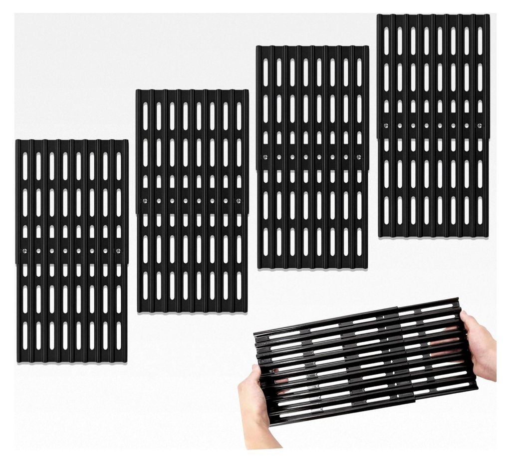 4er Set Verstellbare Grillroste - 20 cm Breite, Produktbild 
