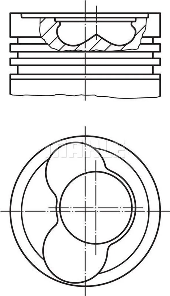 MAHLE 030 65 00 Pistone 79,51mm 038107065CN per Audi VW SEAT Skoda