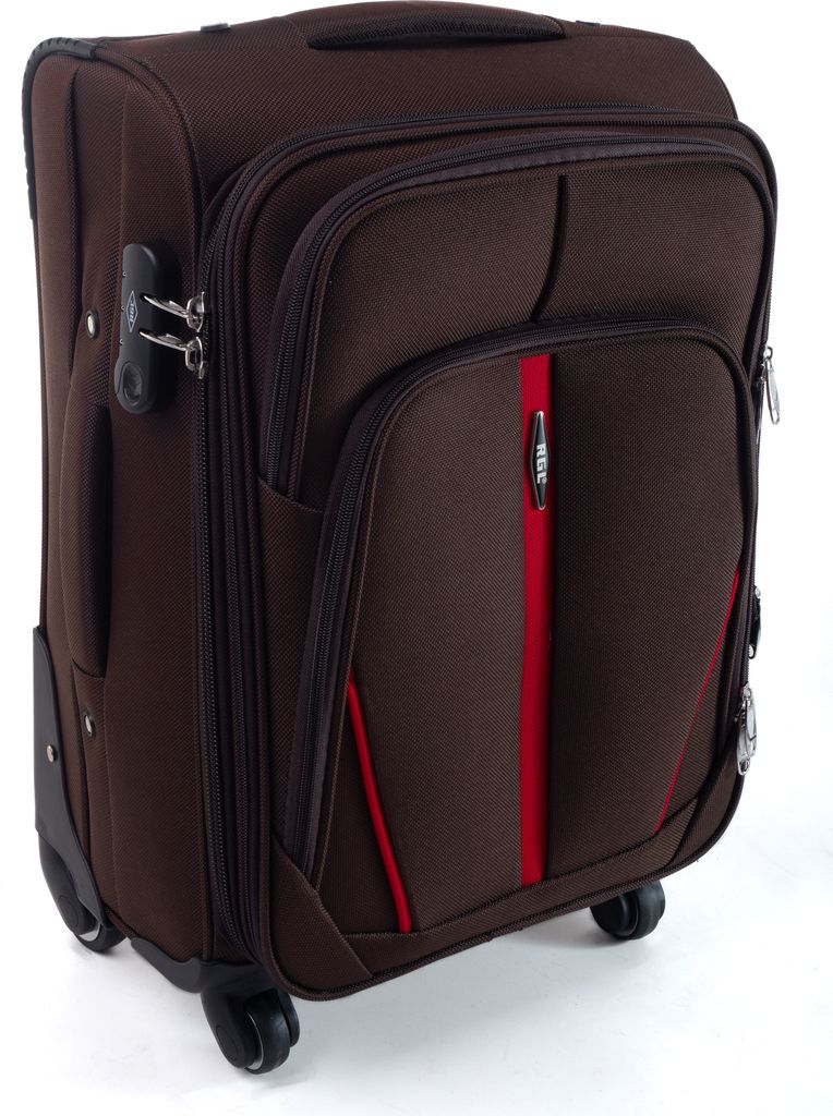 RGL S-020 L Koffer Stoffkoffer 4 Rollen Erweiterbar Grösse: L Farbe: Braun