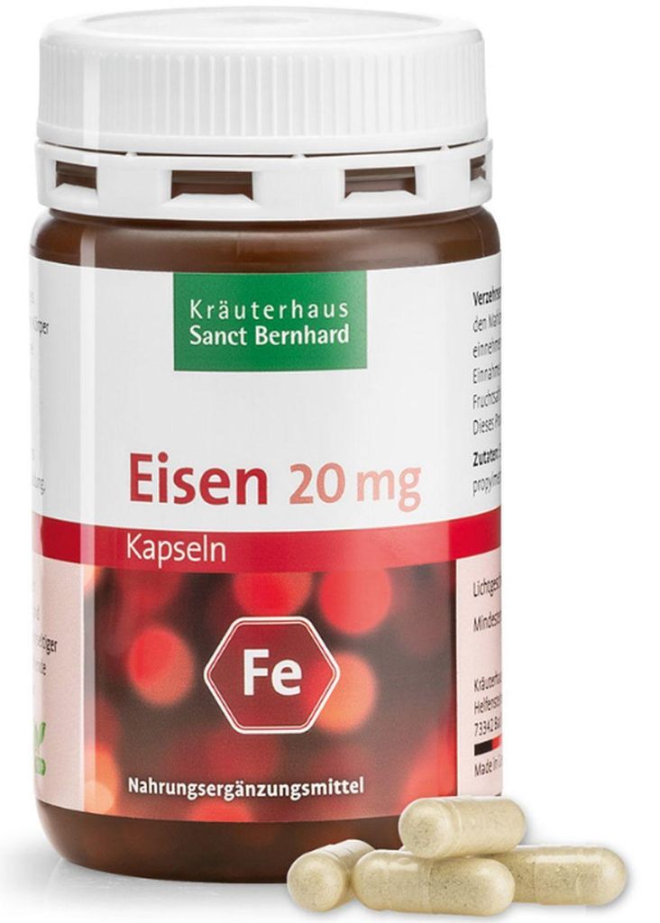 Sanct Bernhard Eisen – Kapseln – 120 Kapseln Produktbild 