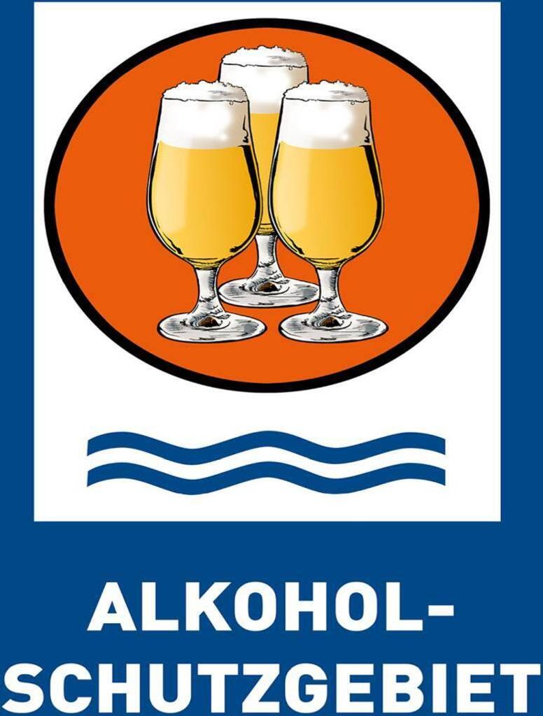 vianmo Holzschild 40x30 cm Bier Alkoholschutzgebiet Biergläser