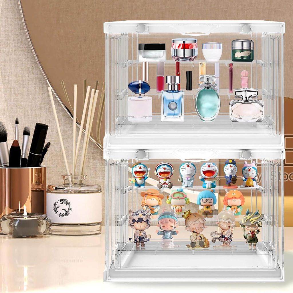 Vitrine Showbox Box, Acryl Vitrine, Transparente Aufbewahrungsbox, Transparente Kunststoff, Stapelbare Displaystandards für Actionfiguren, Spielze...