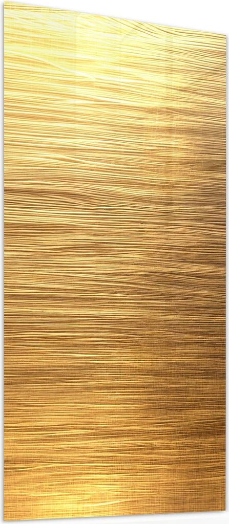 Glasbild 60x120cm in XXL für Wohnzimmer, Schlafzimmer Motiv Golden Textured Surface