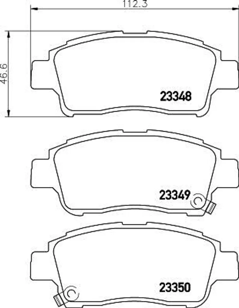 Plaquettes de frein haute friction HELLA 8DB 355 017-071 SB35001