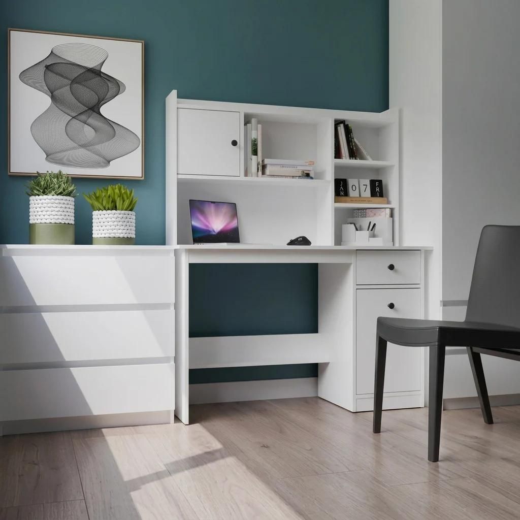 Bureau CHESTER met bijzetstuk, eikenhout Artisan, 1 lade, Productafbeelding 