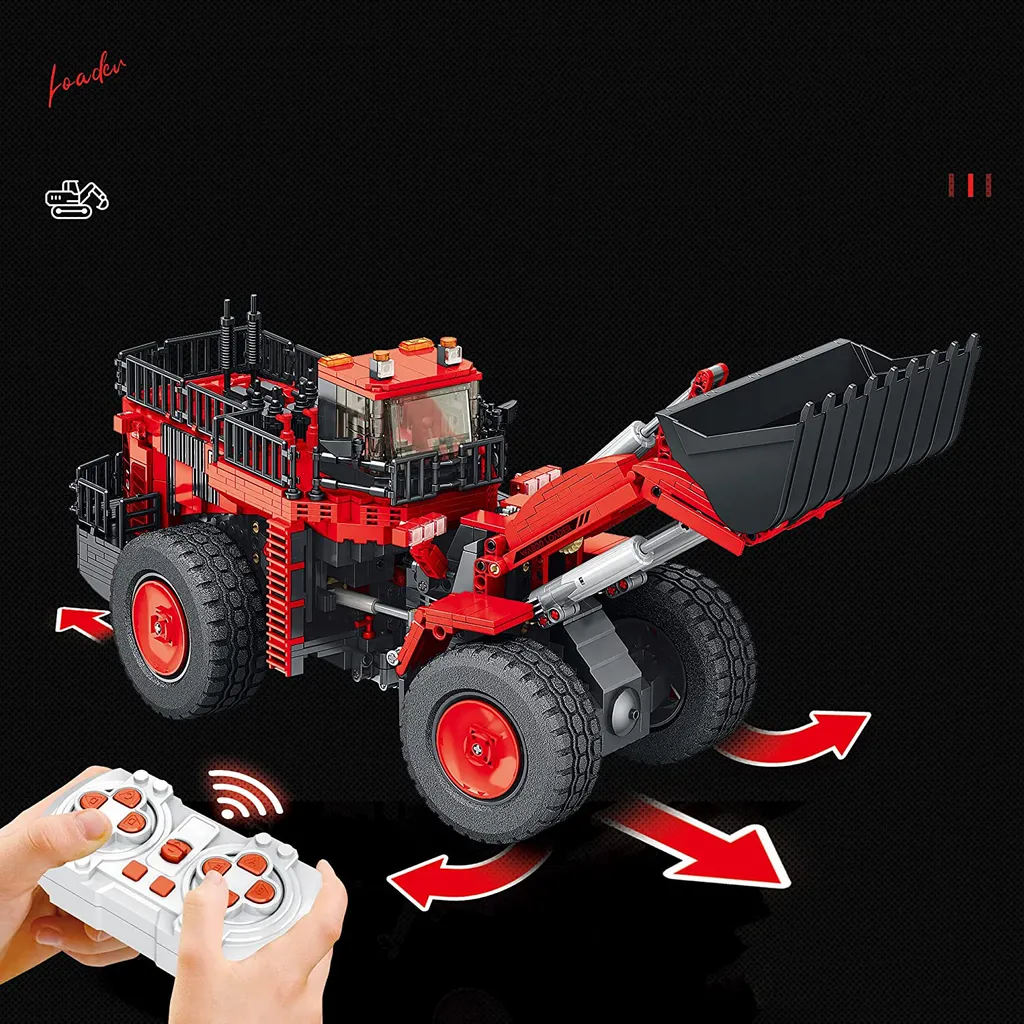 Reobrix 22010 Bulldozer Loader Technic Moc - Set de construction 1876 pcs