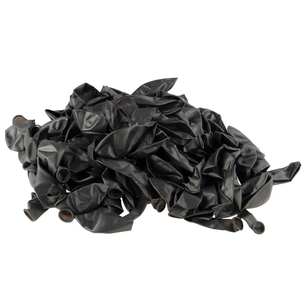 Jeu de 100 ballons gonflables gris métallisé de haute qualité festif