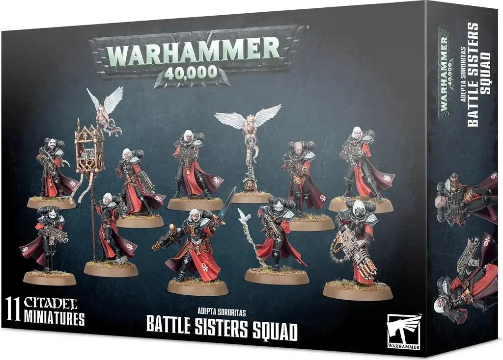 Figurines Adepta Sororitas : Escouade de Sœurs de Bataille à Peindre