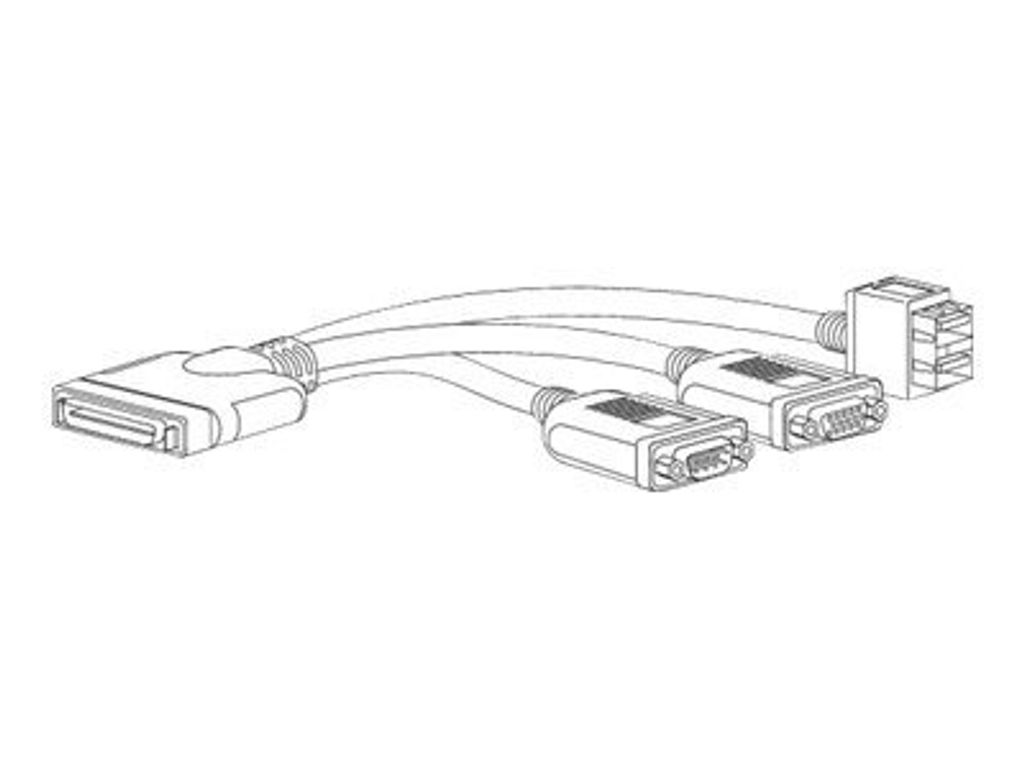 Cisco N20-BKVM=, USB, USB, VGA, KVM, DB9, Cisco UCS 5108