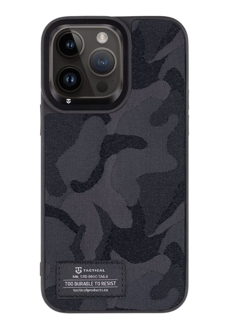 Tactical Camo Troop Cover für Apple iPhone 14 Pro Max schwarz