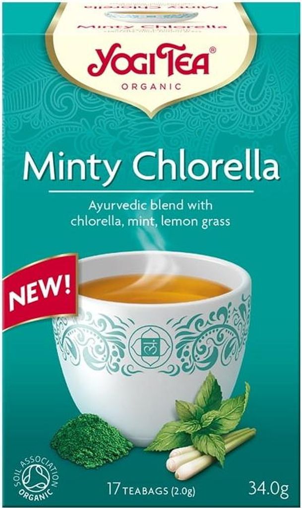 HERBATKA MIĘTOWA Z CHLORELLĄ (MINTY CHLORELLA) BIO (17 x 2 g) 34 g - YOGI TEA