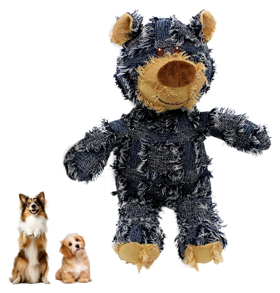 Hundespielzeug Plüsch Quietschbär für kleine Hunde