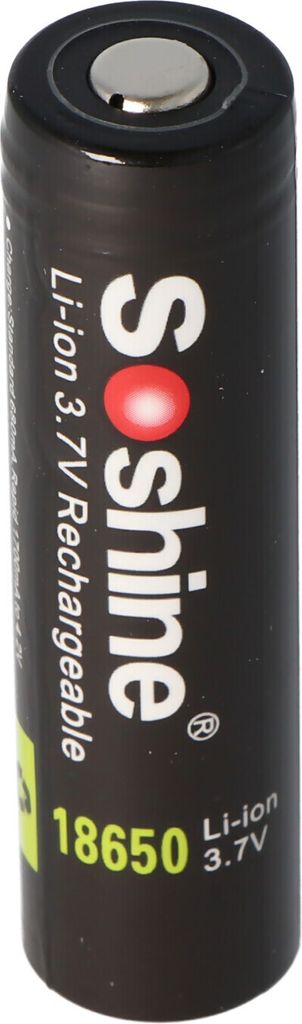 Soshine 18650 3400mAh 3,6V, 3,7V Li-Ion-Akku 68,2x18,45mm Produktbild 