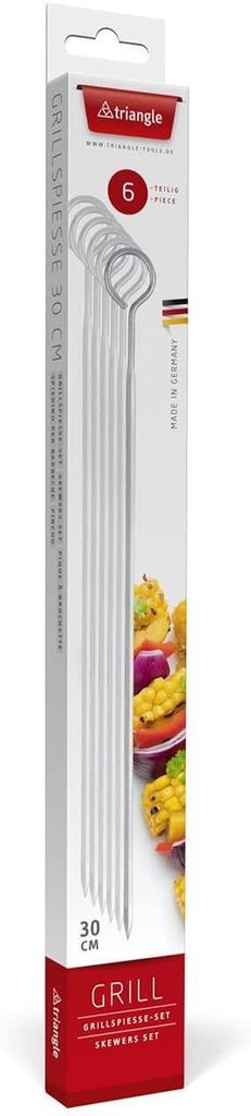 Triangle Grillspieße Set, 25cm, 6-teilig 90 324 06 02