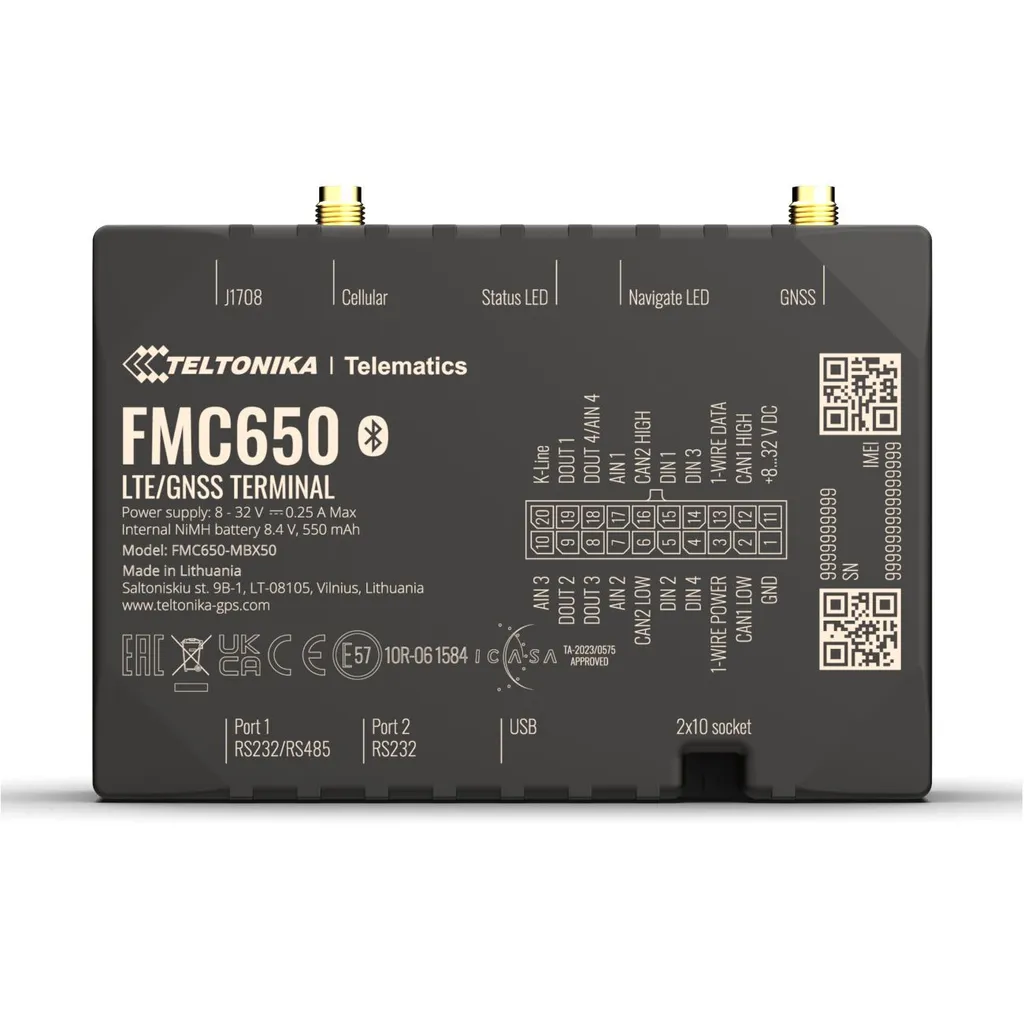 Traceur GPS Teltonika FMC650 4G LTE Pro pour gestion de flotte