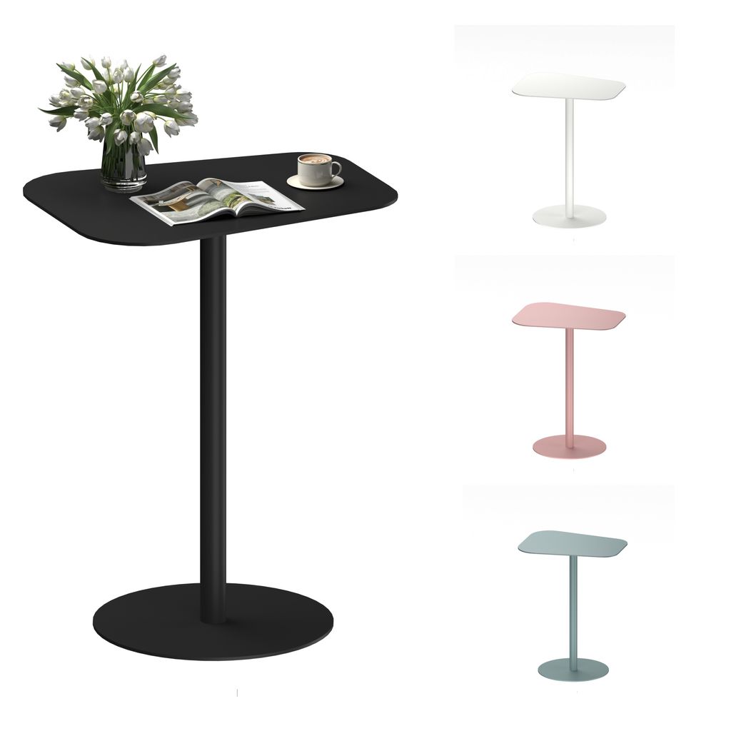 FLEXISPOT Beistelltisch für Sofa, Schlafzimmer, Wohnzimmer, Büro, Beistelltisch, Nachttisch, Couchtisch für kleine Räume, Stahl, 50x38x65cm, Sc...