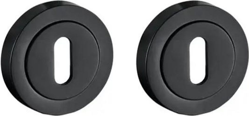 Schaffner LINE Griffplatte, LUCY, schwarz, mit Schlüssel