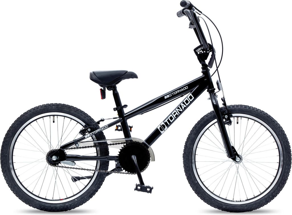 BMX Fahrrad Tornado Schwarz 20 Zoll 52 cm Stahlrahmen Produktbild 