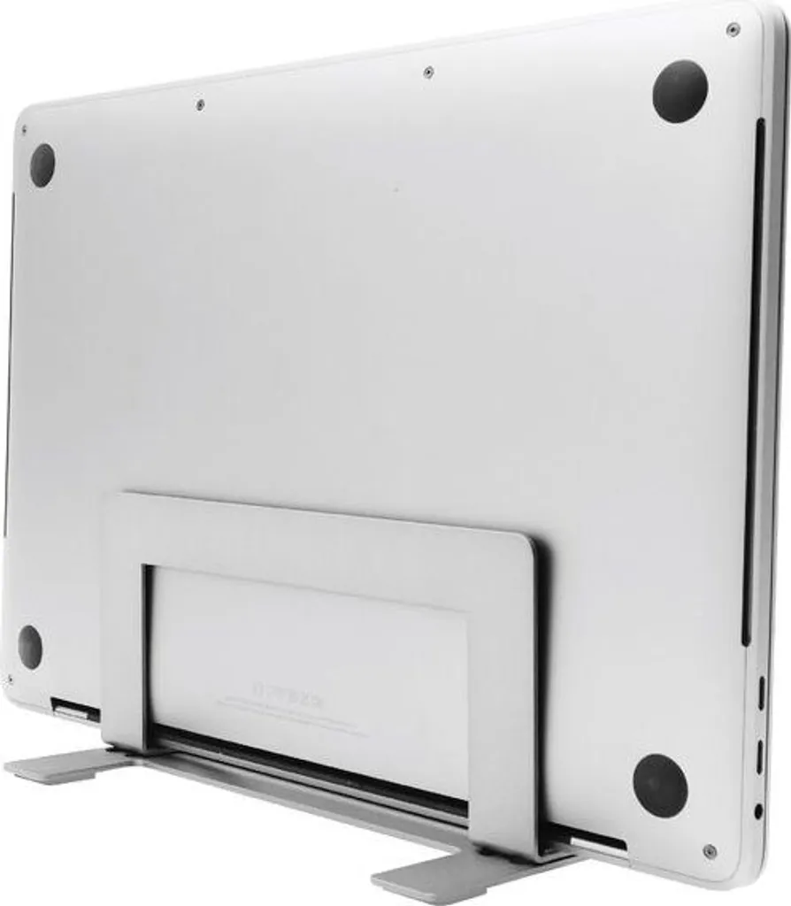 Macally Support Vertical en Aluminium Argent avec Largeur Ajustable - 10