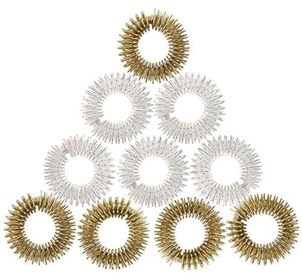 Casativo Akupressurringe 10er Set - Fingermassageringe für Produktbild 