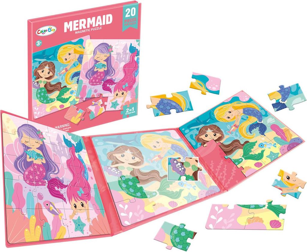 Magnetisches Puzzlebuch Meerjungfrau