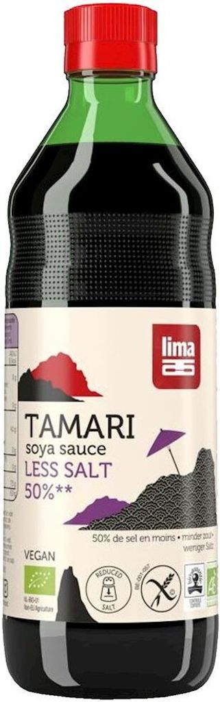 SOS SOJA-TAMARI 50 % WENIGER SALZ GLUTENFREI 250 ml – LIMA