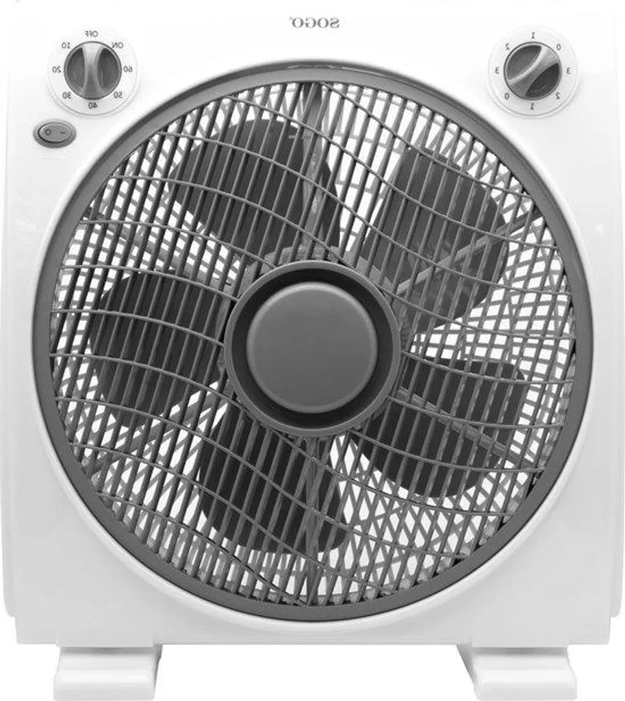 Ventilateur de table à 3 vitesses et mode silencieux 1h - 38 x 40 cm