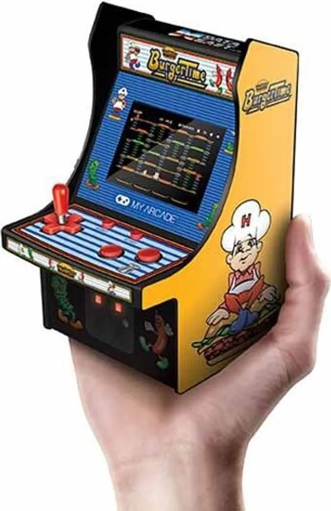My Arcade Micro Player Burger Time avec joystick amovible - Console Bleue EU
