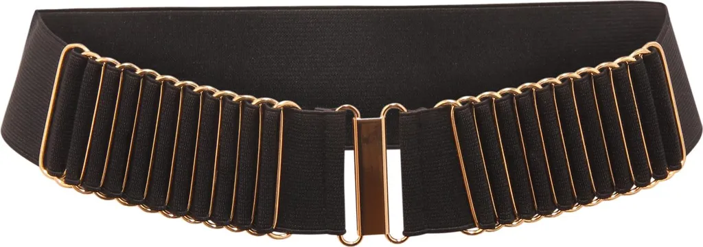 Cintura Elastica Donna O9152 Alta 4.5cm - Cintura Nera per Abiti