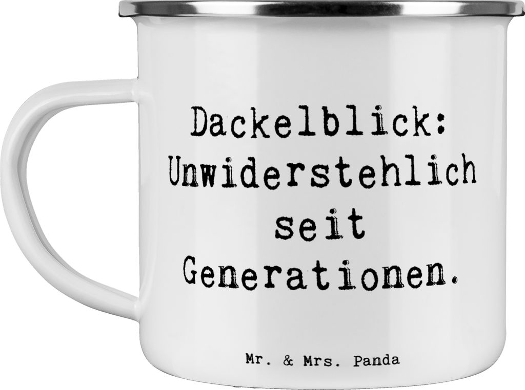 Mr. & Mrs. Panda Pott Spruch Kurzhaardackel Dackelblick - Weiß - Geschenk, Hunderasse, Emaille Tasse, Haferl, Dackel Wesen, Magie, Hunderassen Eig...