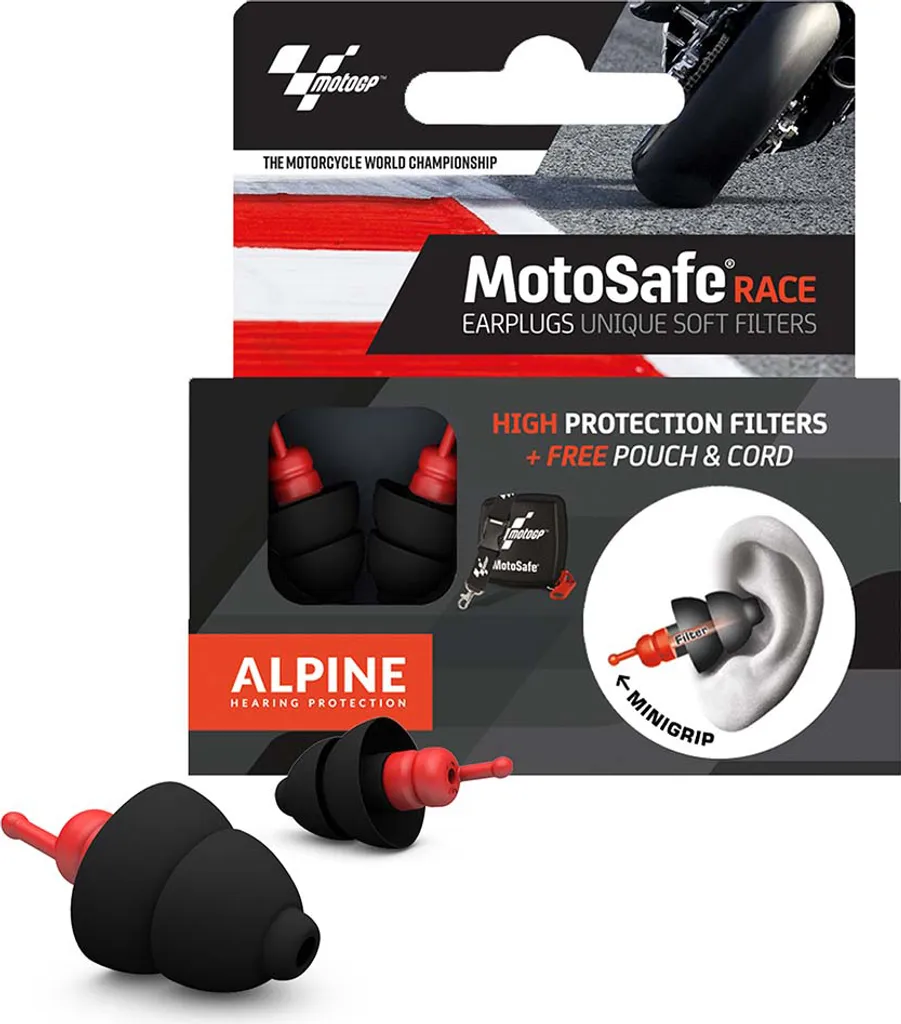 Casque de Protection Alpine Moto GS Racing Pro Transparent Ajustable