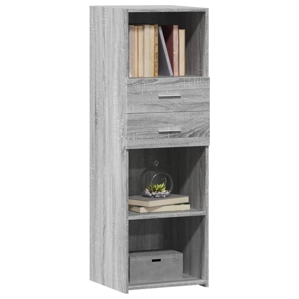Credenza Grigio Sonoma 40x42,5x124 cm: Mobiletto Salvaspazio e Robusto - 4