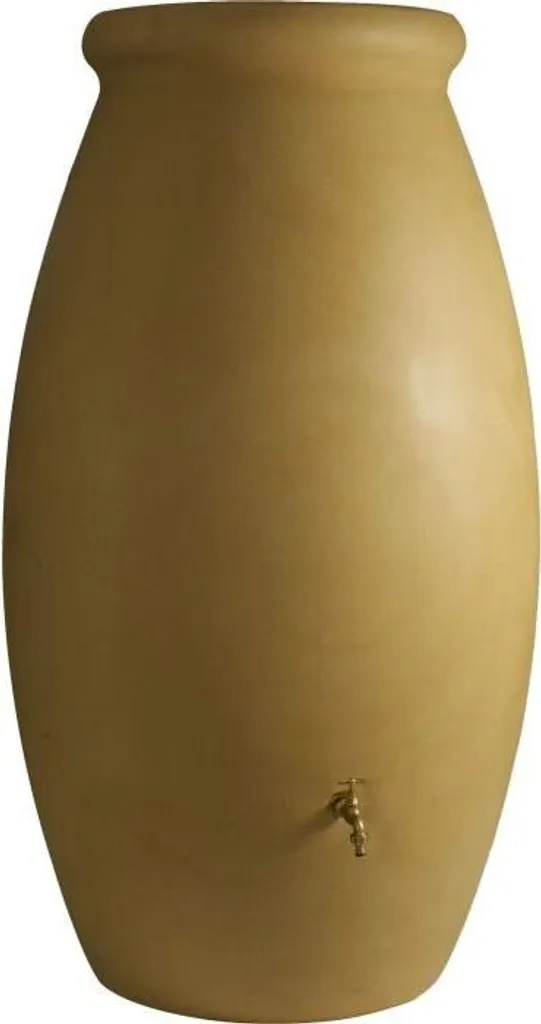 Collecteur d'eau rotomoulé BELLI 500 L beige pour cuve de jardin