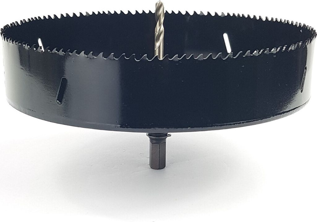 BOHRFUX Ø210mm Lochsäge mit Adapter HSS-Bi-Metall Dosenbohrer Bohrkrone Lochkreissäge für Stahl, NE-Metalle, Holz und Holzwerkstoffe usw..