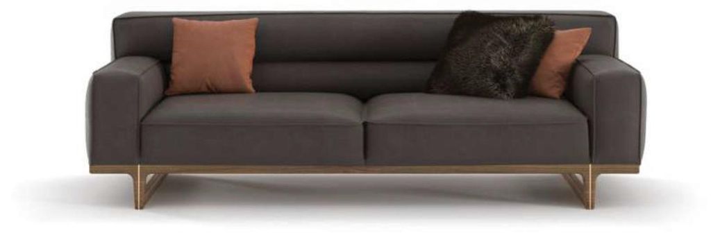 Grauer Dreisitzer Moderne Luxus Couch Wohnzimmermöbel Wohnzimmer Sofa
