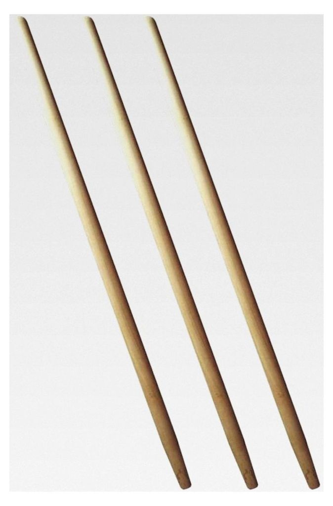 3 x Spatenstiel Grabegabel Holzstiel 100 cm Set Ø 3,8 cm