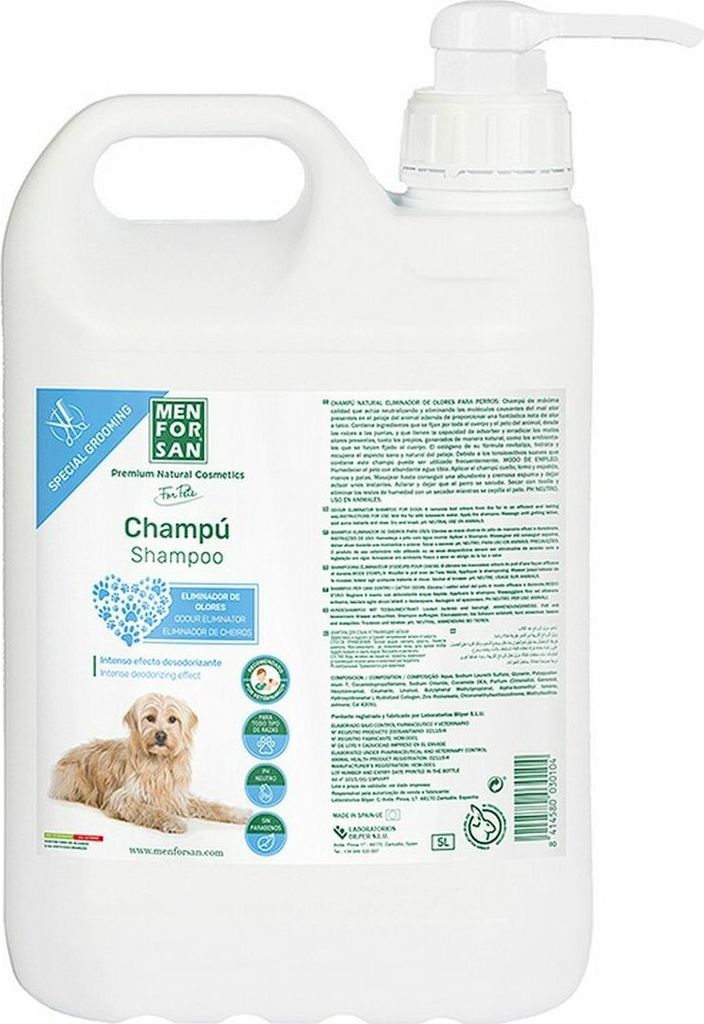 Shampoo Menforsan Talkum-Puder Hund Geruchsbeseitigung 5 L