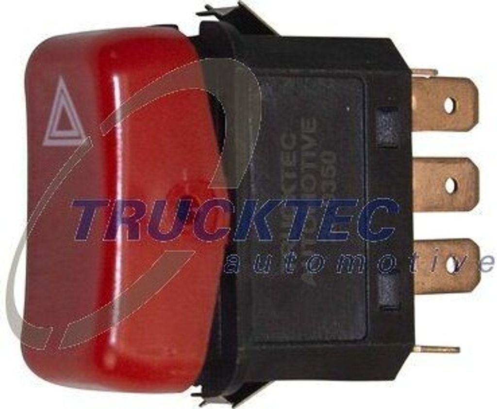 TRUCKTEC AUTOMOTIVE Warnblinkschalter 01.42.020 passend für MERCEDES-BENZ T1 Kasten (602) T1 Bus (601) T2/LN1 Kasten/Kombi T1 Pritsche/Fahrgestell