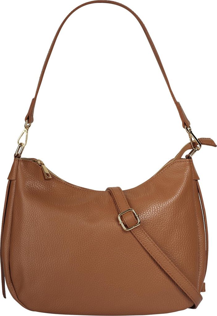 Cluty Umhängetasche Damen 101020 cognac