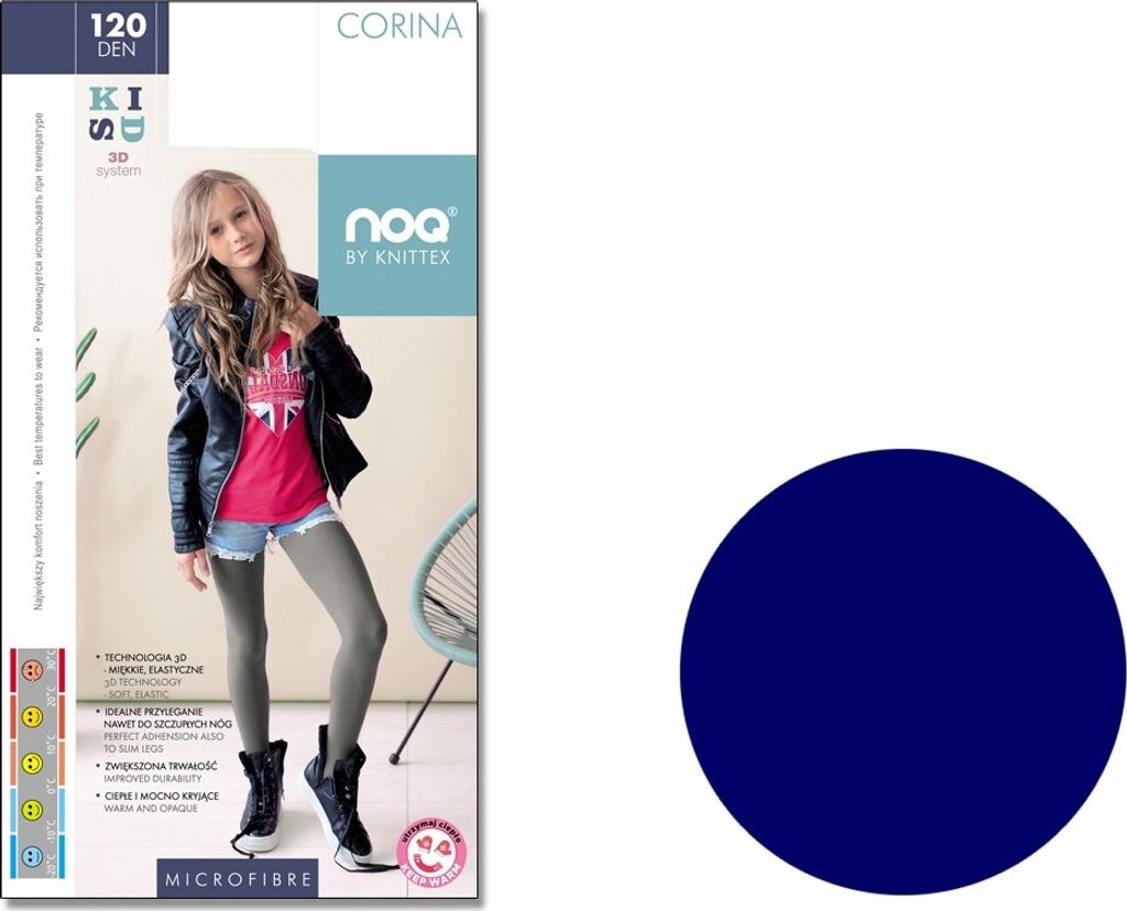 Mikrofaser-Baby-Strumpfhose 120 den 140-146 Kosmos blau Produktbild 