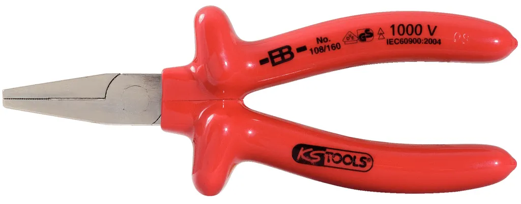 KS Tools 1171298 Flat nose pliers Tool steel 160 mm