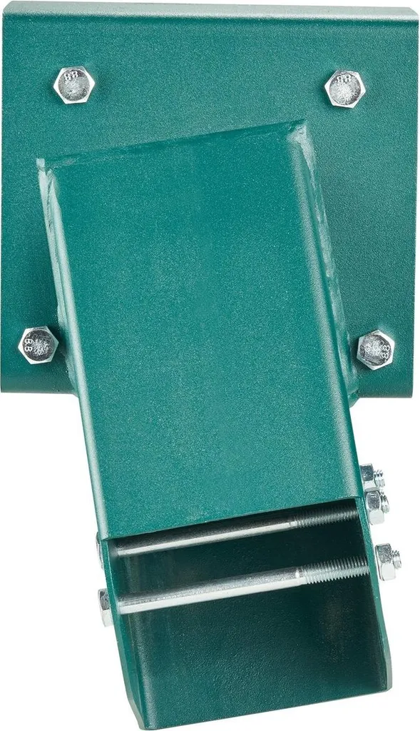 Staffe per altalena centrale con telaio ad A, hardware per altalena Acciaio al carbonio per impieghi gravosi con hardware di montaggio, kit staffa per altalena fai da te per gambe da 101,6 x 101,6 mm e trave da 101,6 x 152,4 mm, verde, 2 pezzi - 10