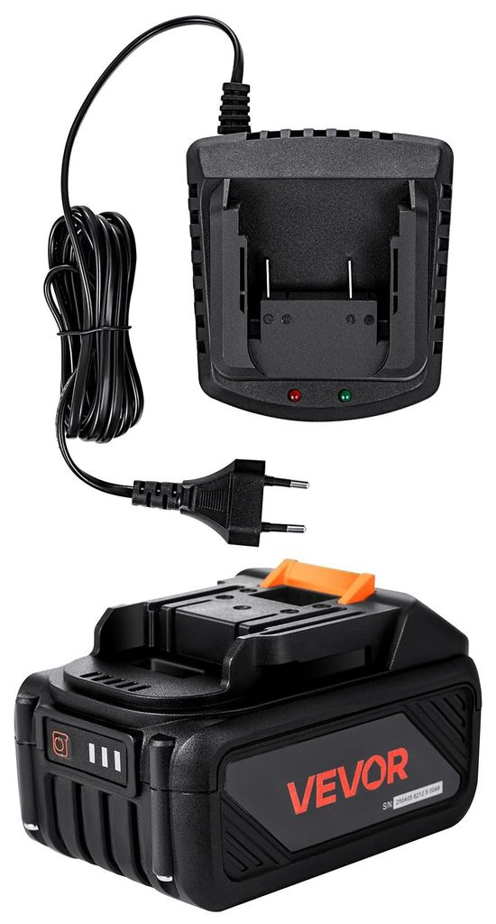 VEVOR 20V draagbare accu en oplader combinatie, 4,0 Ah Productafbeelding 