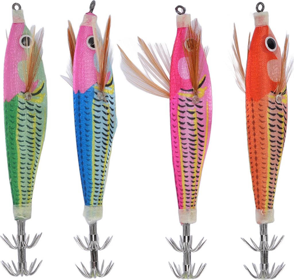 Squid schwimmende Jig Haken Kunststoff und Edelstahl stromlinienförmigen Körper Squid Jigs Regenschirm Haken für die Fischerei