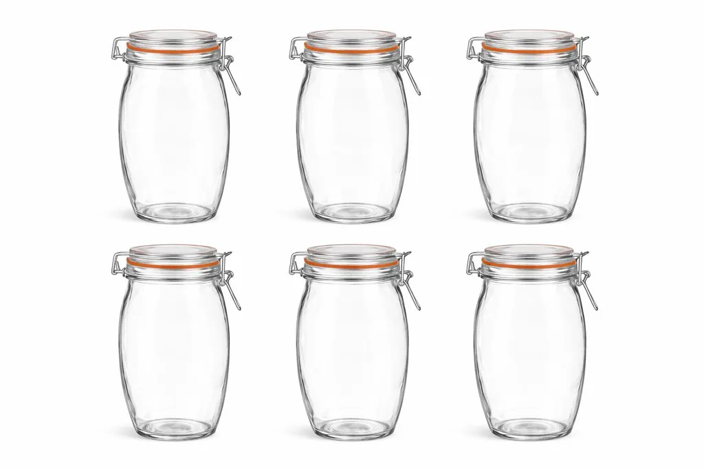 Offerta Set 6 Vasi 1.9 Litri Vetro Ermetico | Prezzo Imbattibile