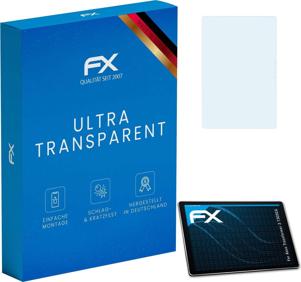 atFoliX FX-Clear 2x Schutzfolie kompatibel mit Asus Transformer 3 (T305CA) Displayschutzfolie